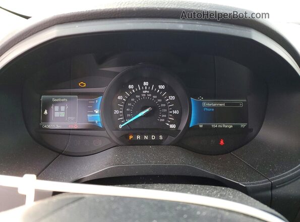 2FMPK4J91NBB00607 2022 FORD EDGE Red Вид щитка приладів