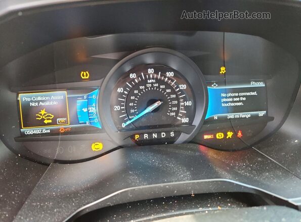 2FMPK4J92PBA59097 2023 FORD EDGE Silver Widok zestawu wskaźników