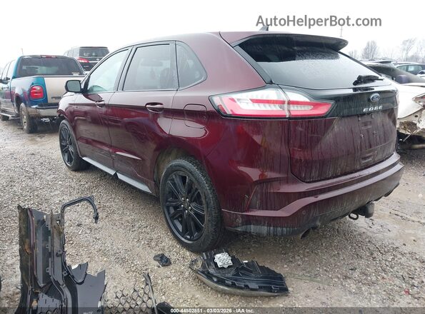 2FMPK4J93MBA13323 2021 FORD EDGE Maroon უკანა მარცხენა