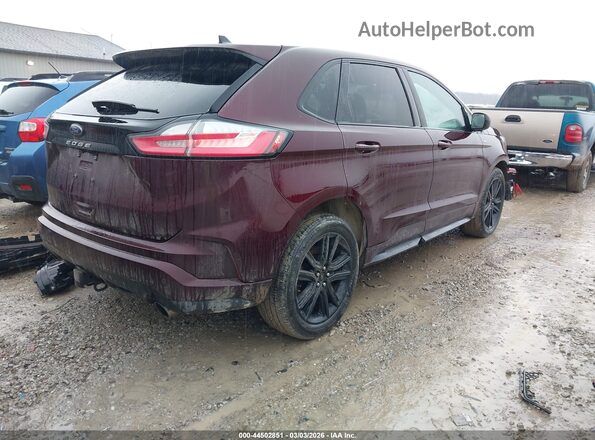 2FMPK4J93MBA13323 2021 FORD EDGE Maroon უკანა მარჯვენა