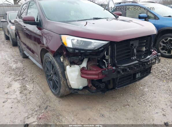 2FMPK4J93MBA13323 2021 FORD EDGE Maroon 