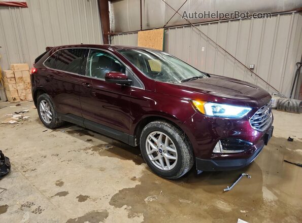 2FMPK4J93MBA14326 2021 FORD EDGE Maroon Передня права чверть