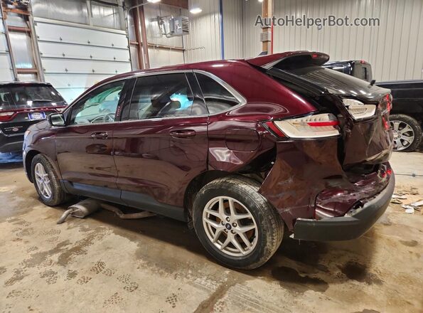 2FMPK4J93MBA14326 2021 FORD EDGE Maroon Задня ліва чверть