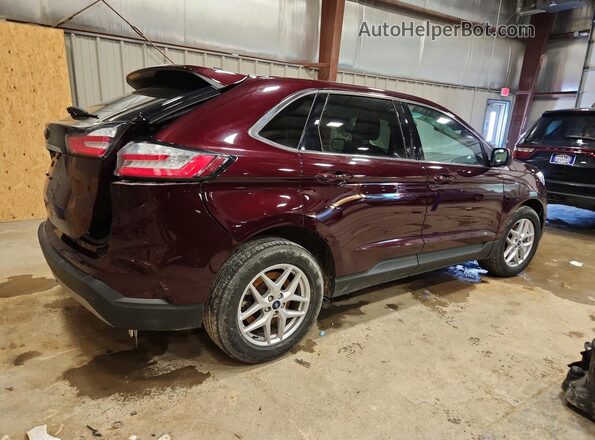 2FMPK4J93MBA14326 2021 FORD EDGE Maroon Задня права чверть