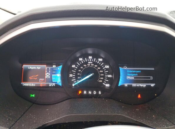 2FMPK4J94MBA13699 2021 FORD EDGE White ხელსაწყოთა პანელის ხედი