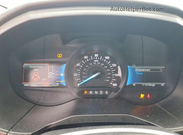 2FMPK4J94NBA05393 2022 FORD EDGE White Вид щитка приладів