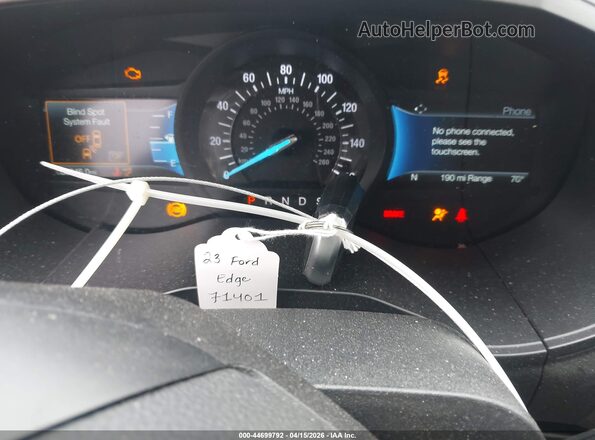 2FMPK4J96PBA47230 2023 FORD EDGE Black Widok deski rozdzielczej
