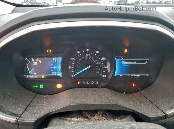 2FMPK4J97MBA62329 2021 FORD EDGE Silver Instrument cluster view