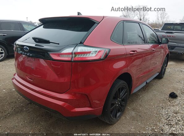 2FMPK4J97NBB13233 2022 FORD EDGE Red Tył prawy