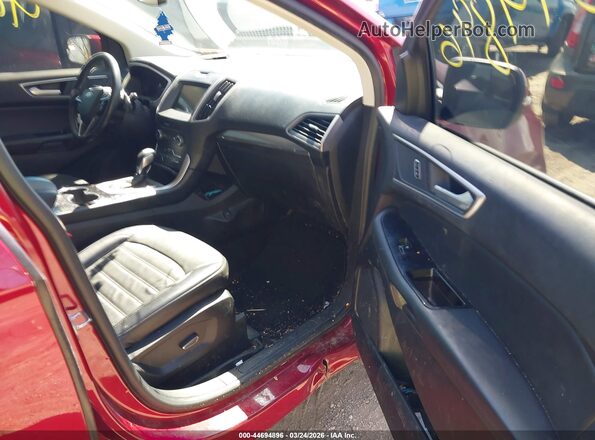 2FMPK4J98JBB57557 2018 FORD EDGE Красный Вид салона спереди