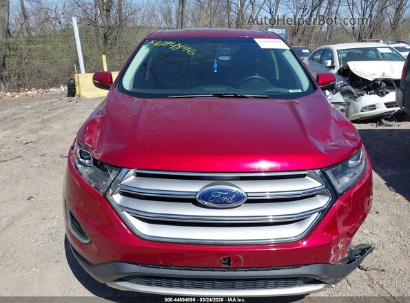 2FMPK4J98JBB57557 2018 FORD EDGE Красный Вид щитка приборов