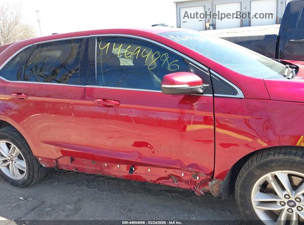 2FMPK4J98JBB57557 2018 FORD EDGE Красный Вид задней части салона