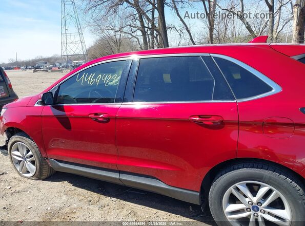 2FMPK4J98JBB57557 2018 FORD EDGE Красный Панорамный вид салона 360°