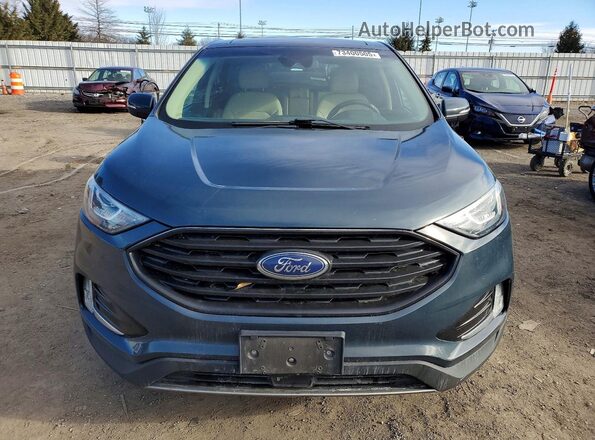 2FMPK4J98KBB84713 2019 FORD EDGE Blue 