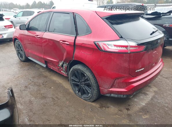 2FMPK4J98LBB33360 2020 FORD EDGE Red Rear left