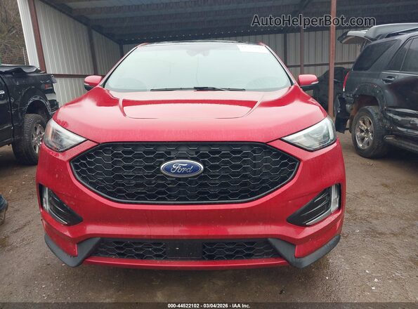 2FMPK4J98LBB33360 2020 FORD EDGE Red Instrument cluster view