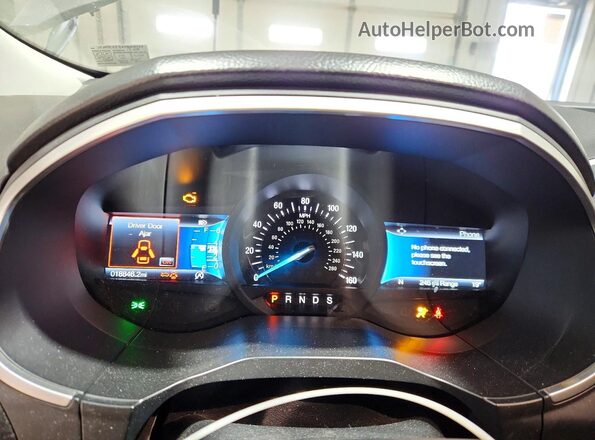 2FMPK4J98MBA48469 2021 FORD EDGE Black Вид щитка приладів