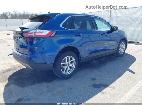 2FMPK4J98NBA42995 2022 FORD EDGE Blue Задня права чверть