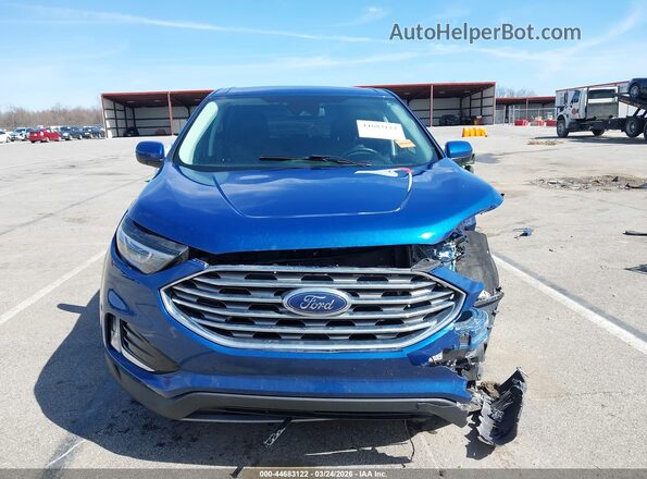 2FMPK4J98NBA42995 2022 FORD EDGE Blue Вид панелі приладів