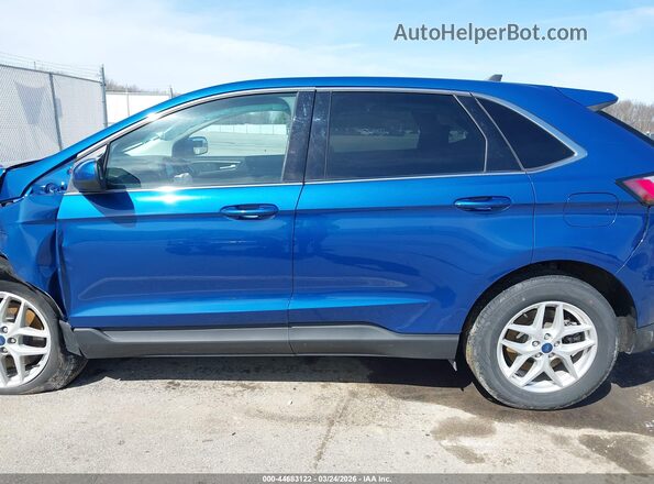 2FMPK4J98NBA42995 2022 FORD EDGE Blue Вид задньої частини салону
