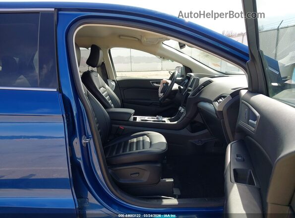 2FMPK4J98NBA42995 2022 FORD EDGE Blue Вид салону спереду