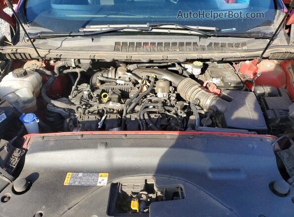 2FMPK4J98NBB11376 2022 FORD EDGE Red ძრავის განყოფილების ხედი