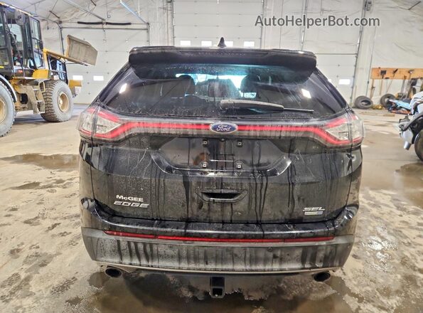 2FMPK4J9XGBC00059 2016 FORD EDGE Black Հետևի տեսք