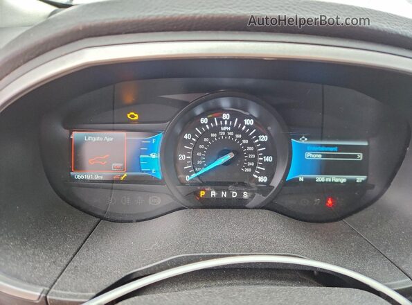 2FMPK4J9XMBA19782 2021 FORD EDGE Gray Вид щитка приладів