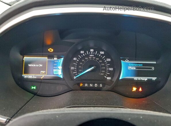 2FMPK4J9XMBA24416 2021 FORD EDGE Black Вид щитка приладів