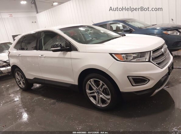 2FMPK4K82JBB81066 2018 FORD EDGE White Rear interior view