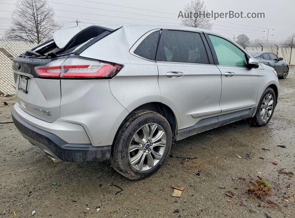 2FMPK4K90KBC67177 2019 FORD EDGE Silver Tył prawy