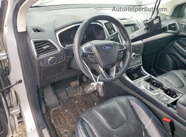 2FMPK4K90KBC67177 2019 FORD EDGE Silver Widok deski rozdzielczej