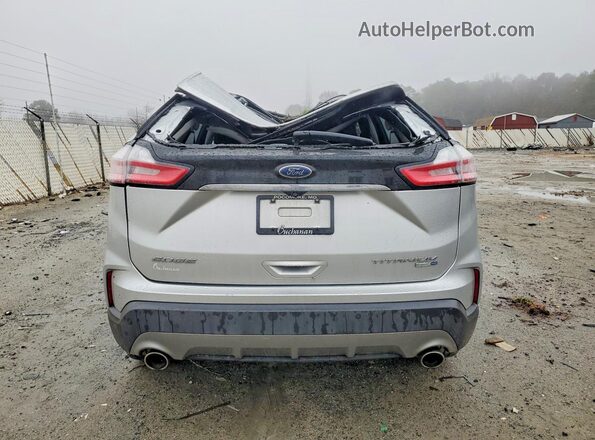 2FMPK4K90KBC67177 2019 FORD EDGE Silver Widok z tyłu