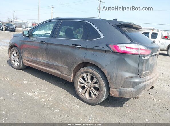 2FMPK4K90LBB53794 2020 FORD EDGE Gray Trasero izquierdo