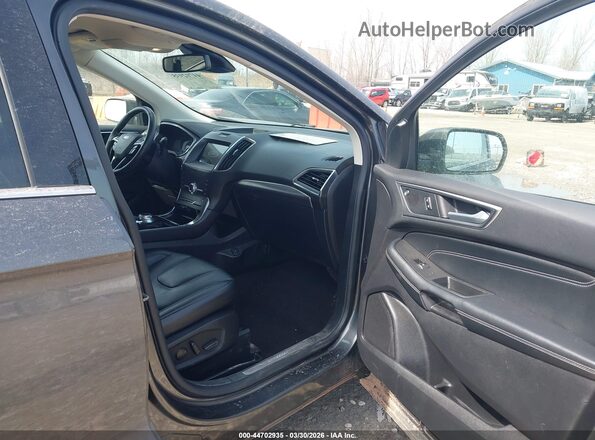 2FMPK4K90LBB53794 2020 FORD EDGE Gray Vista interior delantera