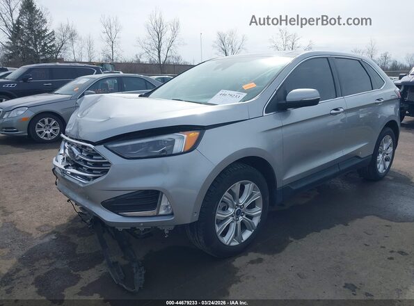 2FMPK4K90MBA48805 2021 FORD EDGE Silver Передня ліва чверть