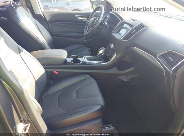 2FMPK4K91JBB19313 2018 FORD EDGE Gray Widok wnętrza z przodu