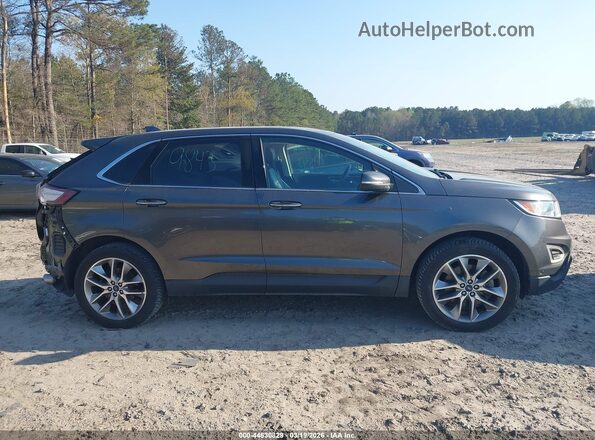 2FMPK4K91JBB19313 2018 FORD EDGE Gray Widok wnętrza 360 stopni