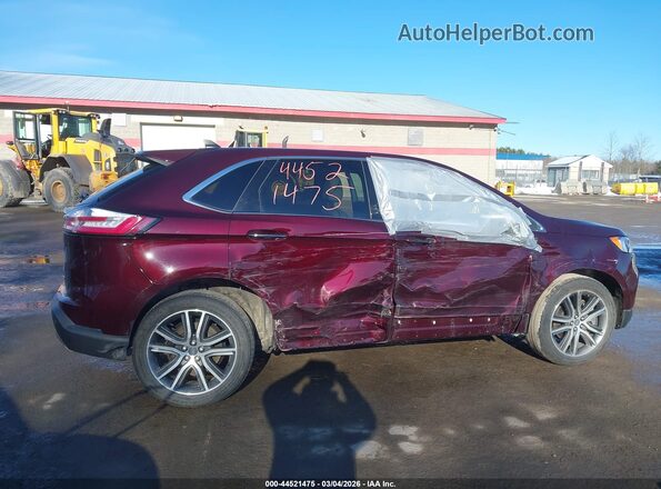 2FMPK4K91MBA63491 2021 FORD EDGE Burgundy Դիմացի տեսք