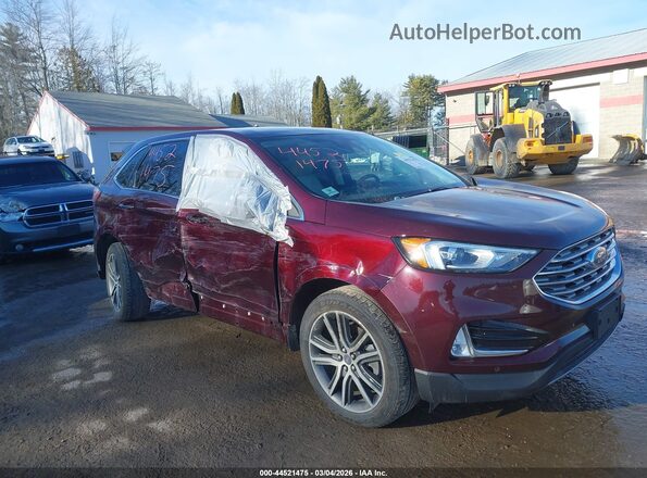 2FMPK4K91MBA63491 2021 FORD EDGE Burgundy 