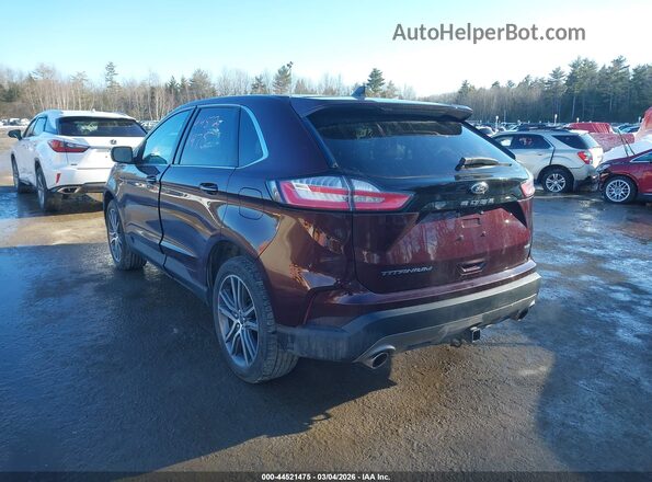 2FMPK4K91MBA63491 2021 FORD EDGE Burgundy Հետևի ձախ