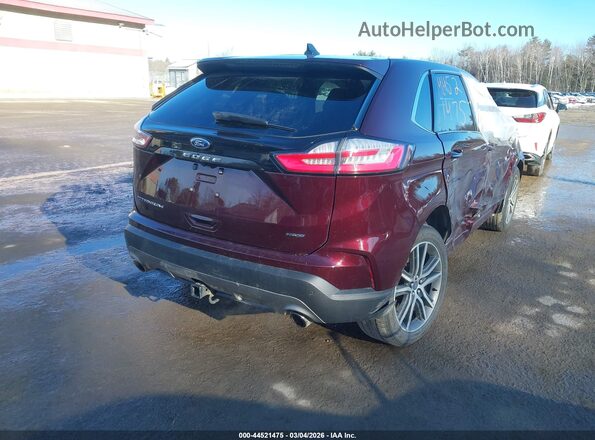 2FMPK4K91MBA63491 2021 FORD EDGE Burgundy Հետևի աջ