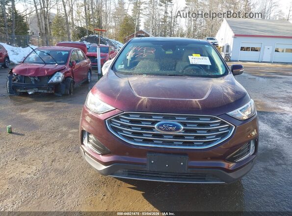 2FMPK4K91MBA63491 2021 FORD EDGE Burgundy Սարքավորումների վահանակի տեսք