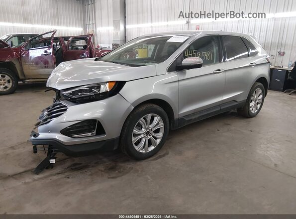 2FMPK4K92RBA01136 2024 FORD EDGE Silver Առջևի ձախ երեք քառորդ տեսարան