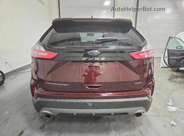 2FMPK4K93RBA89100 2024 FORD EDGE Maroon Rear view