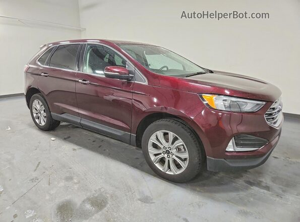 2FMPK4K93RBA89100 2024 FORD EDGE Maroon Front right