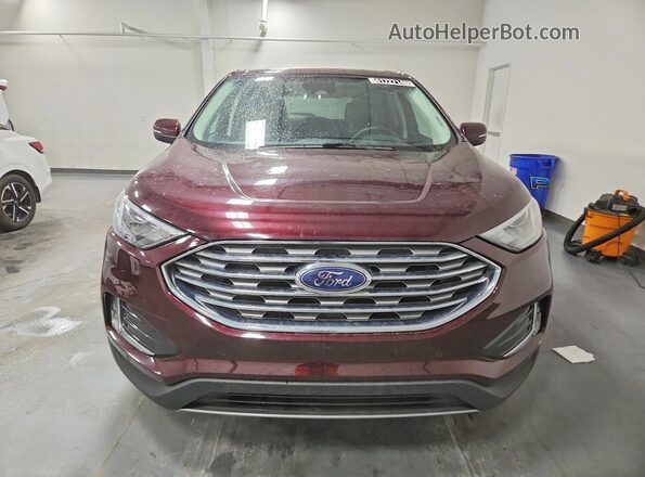 2FMPK4K93RBA89100 2024 FORD EDGE Maroon Front view