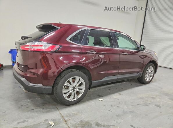 2FMPK4K93RBA89100 2024 FORD EDGE Maroon Rear right