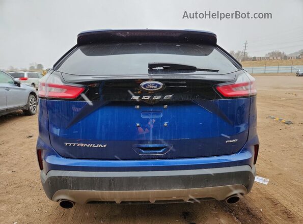 2FMPK4K94MBA50573 2021 FORD EDGE Blue Rear view