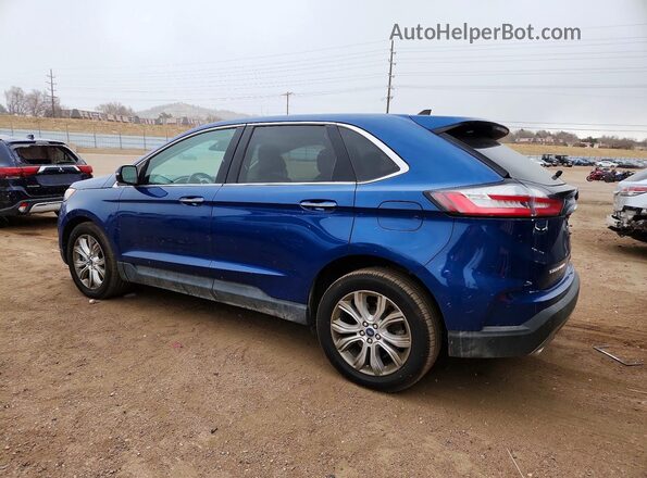 2FMPK4K94MBA50573 2021 FORD EDGE Blue Rear left
